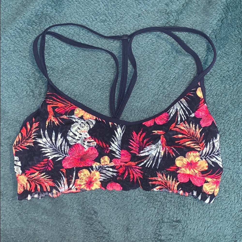 3/$25PINK Victoria Secret tropical bralette w/lace